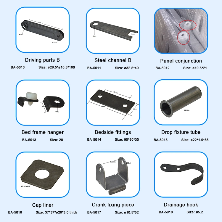 Screw Rod Crank Seat Medical Bed Hardware Metal Parts for Hospital